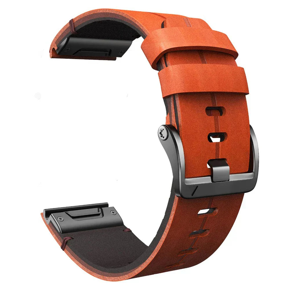 Bracelet Quick-Fit | 26mm (Cuir véritable et titane) - 2 couleurs