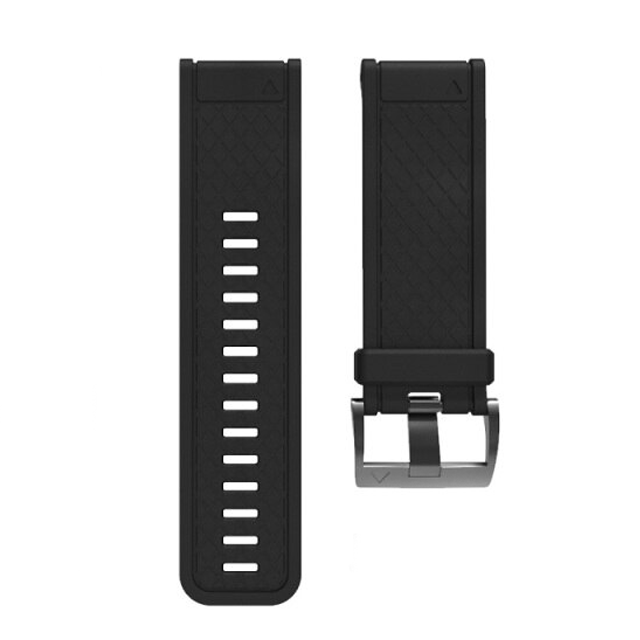 Bracelet Garmin Dévissable  Type 1 (Silicone) - Noir – MyGarminStraps