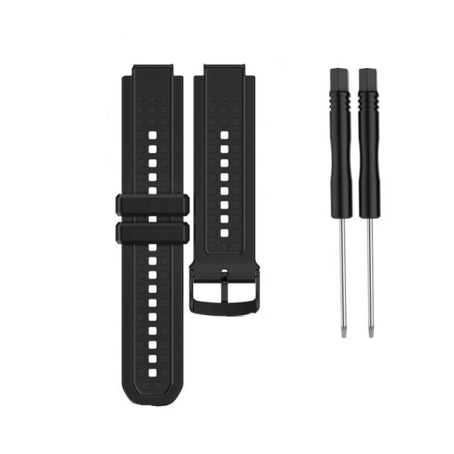 Bracelet Garmin Dévissable  Type 3 (Silicone) - Noir – MyGarminStraps