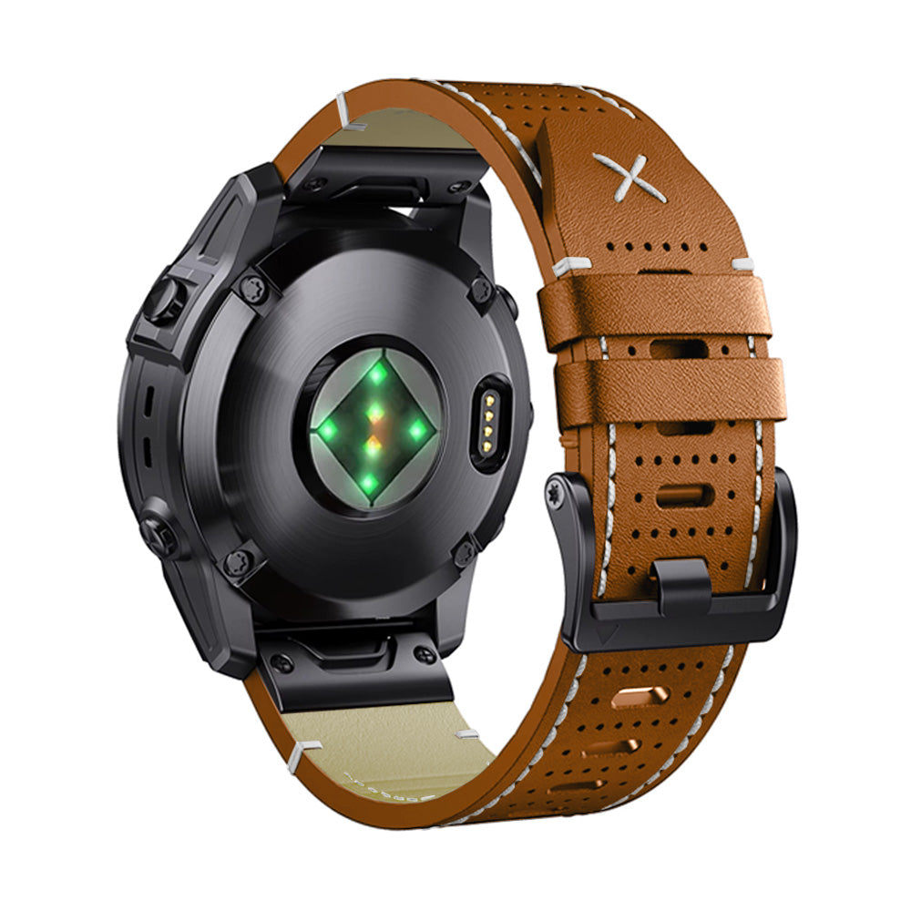 Bracelet Quick-Fit | 26mm (Cuir performance) - Noir