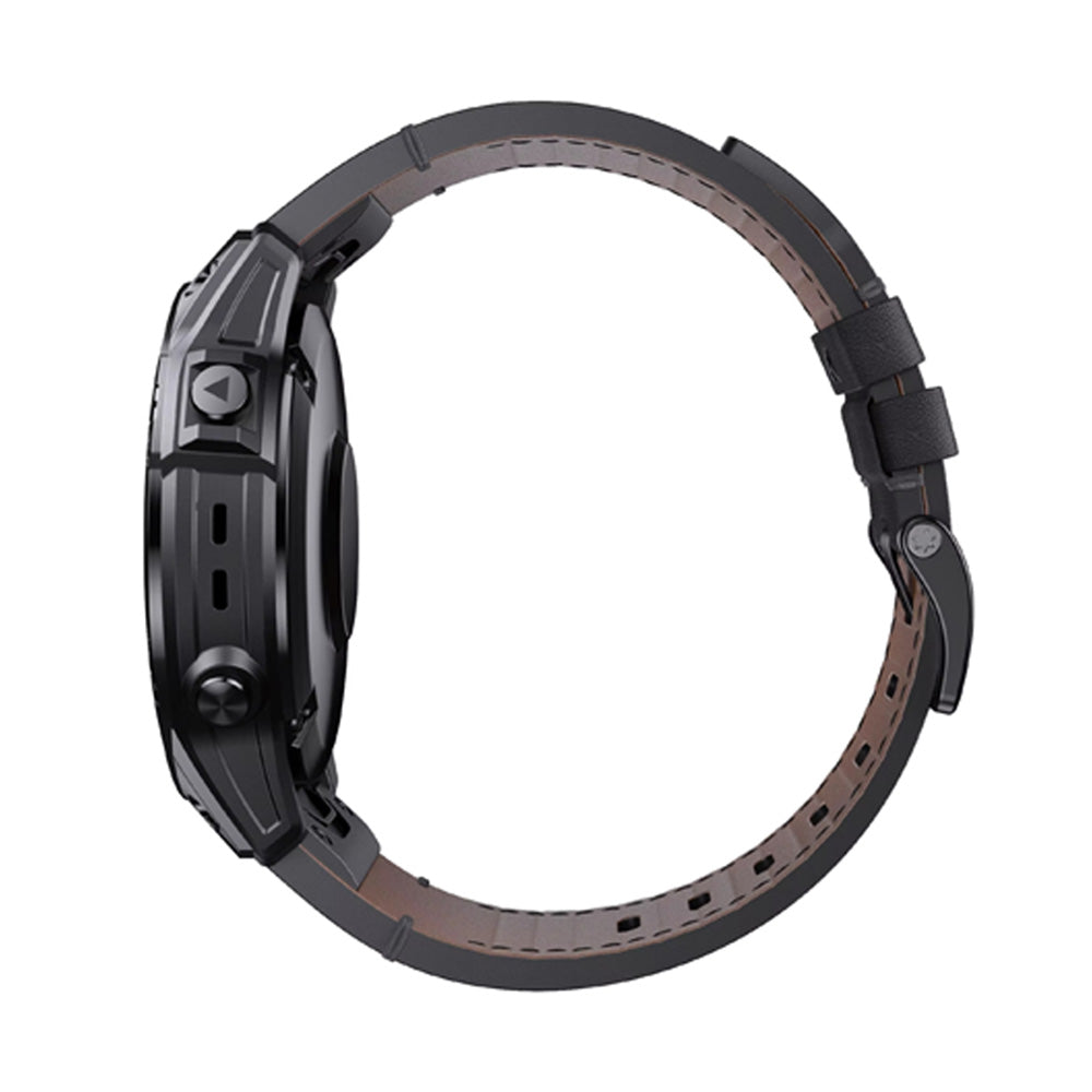 Bracelet Quick-Fit | 26mm (Cuir performance) - Noir