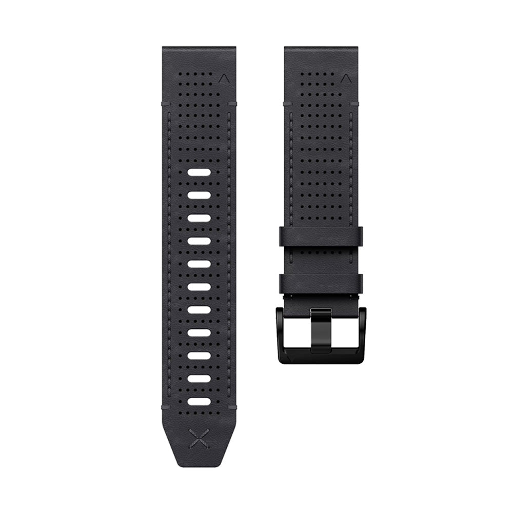 Bracelet Quick-Fit | 26mm (Cuir performance) - Noir