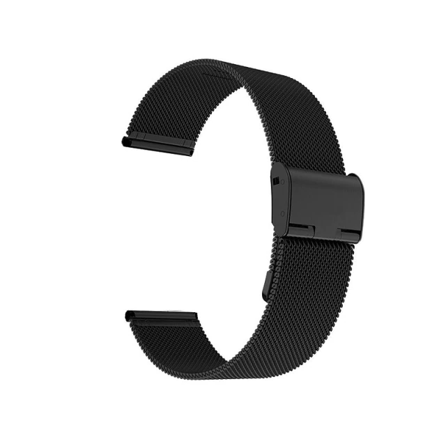 Aurrain Bracelet Acier Inoxydable Pour Montre Connectée - 18mm 20mm 22mm - Maille Métallique Ajustable - Compatible Garmin, Galaxy, Amazfit, Huawei