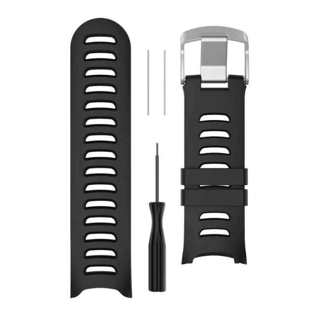 Bracelet Garmin Dévissable  Type 10 (Silicone) - Noir – MyGarminStraps