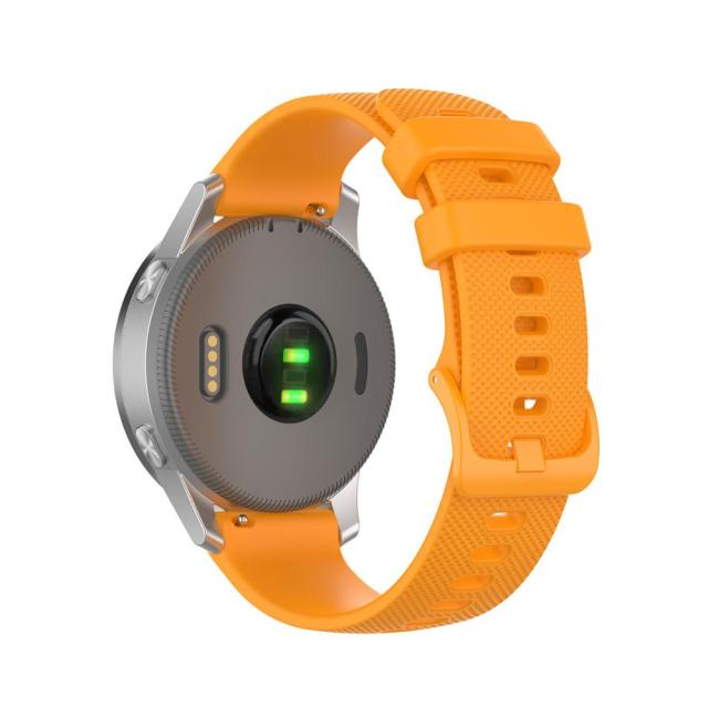 Pour Garmin Forerunner 645 Musique 20 mm Band de montre en silicone en  couleur (blanc + orange)