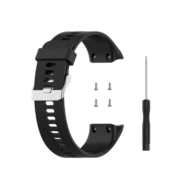 Bracelet Garmin Dévissable | Type 4 (Silicone) - Noir