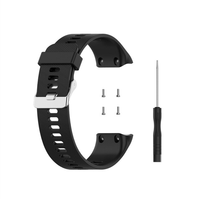 Bracelet Garmin Dévissable  Type 5 (Silicone) - Noir – MyGarminStraps