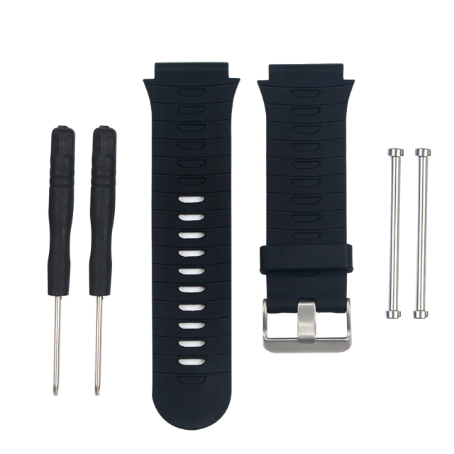 Bracelet Garmin Dévissable  Type 11 (Silicone) - Noir – MyGarminStraps